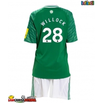 Camisa de Futebol Newcastle United Joe Willock #28 Equipamento Secundário Infantil 2025-26 Manga Curta (+ Calças curtas)
